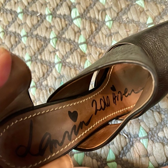 Lanvin Black High Heel pump with Straps size 40 (runway 2010 Hive) - Picture 8 of 9